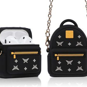 kawaii bag black airpods case